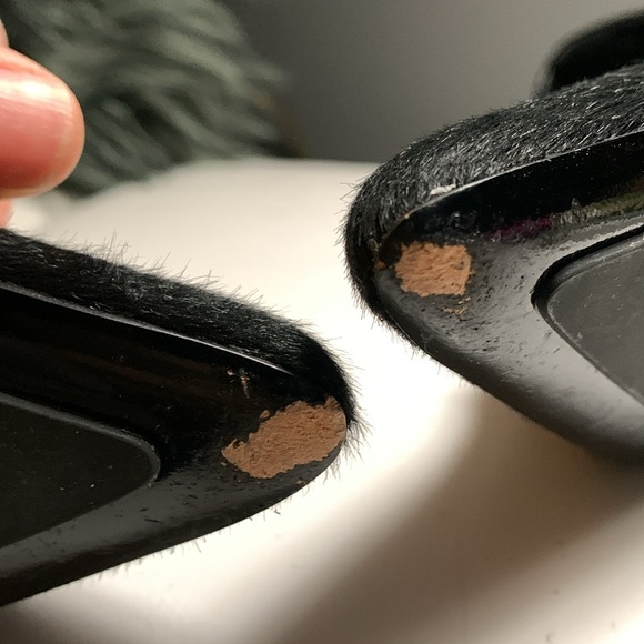 Boss Fur Pumps with Leather trim - Picture 12 of 12